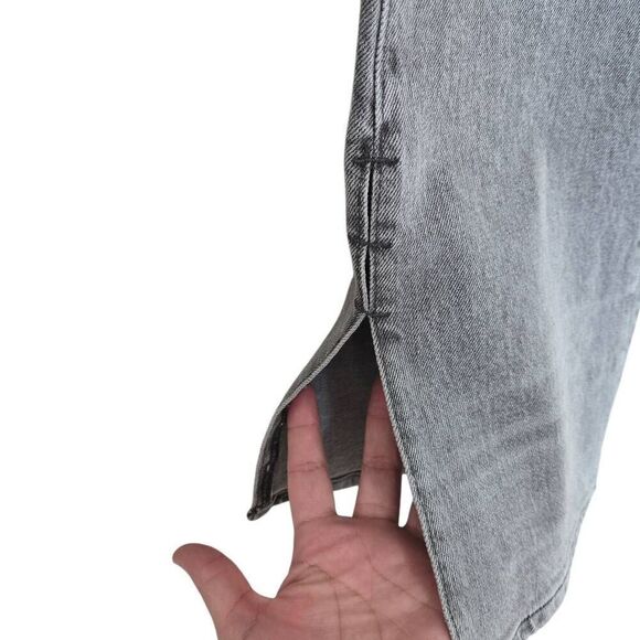 Free People Stillwater Low Rise Slim Flare Jeans Gray Size 30 - Picture 7 of 12